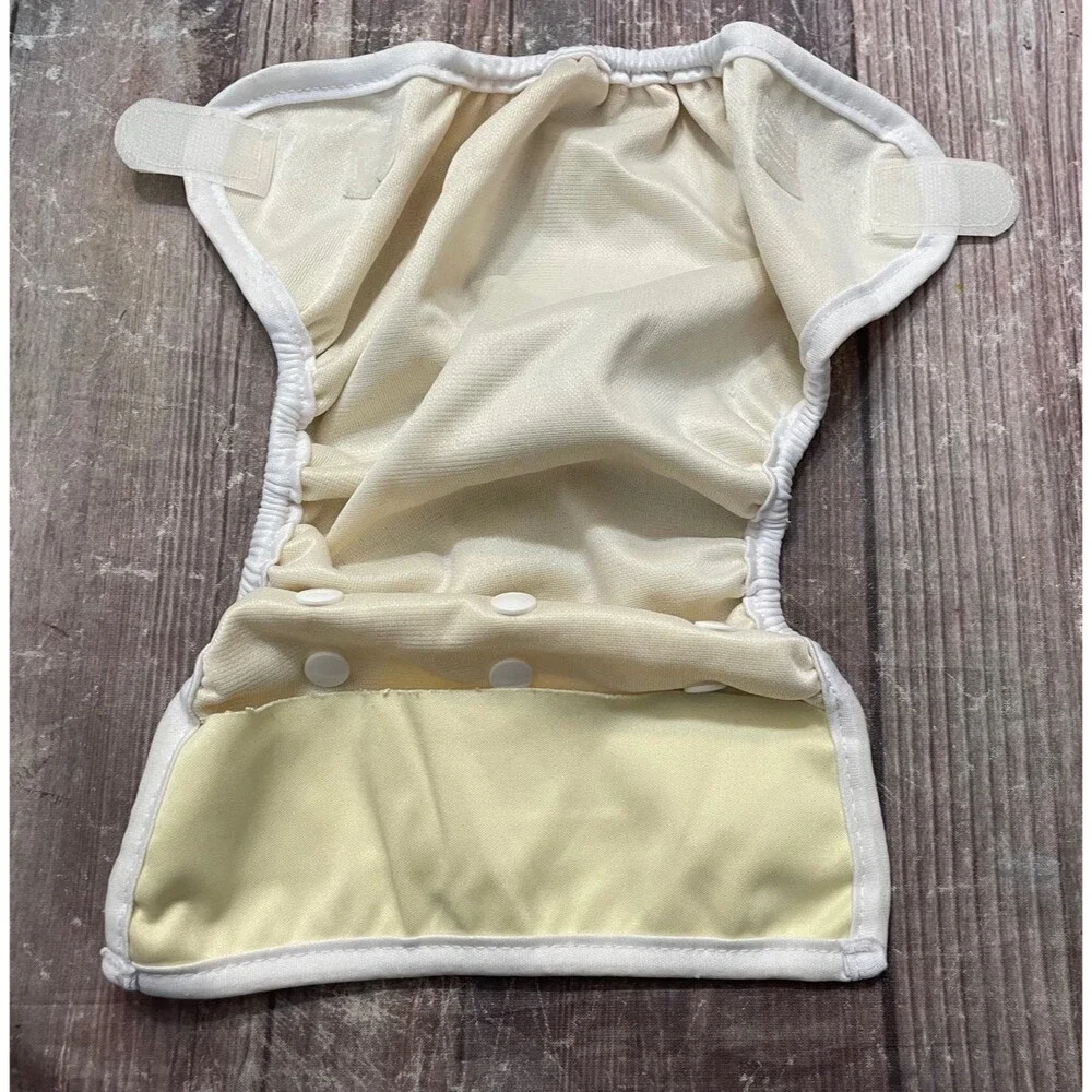 Yellow KaWaii Baby Reusable Adjustable Cloth Diaper